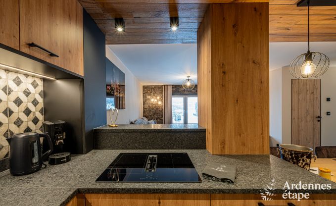 Luxury apartment in Amel: romantic stay for 4 people with sauna and jacuzzi in the Ardennes