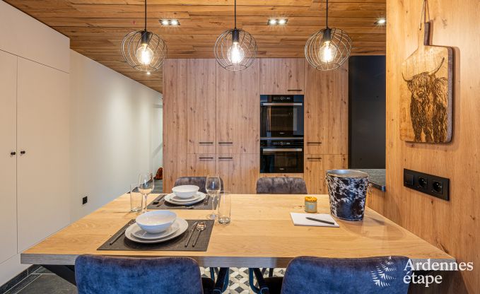 Luxury apartment in Amel: romantic stay for 4 people with sauna and jacuzzi in the Ardennes