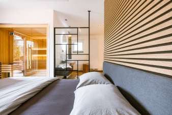 Holiday home for 2 with sauna, hammam, and jacuzzi in Anhe, Ardennes.