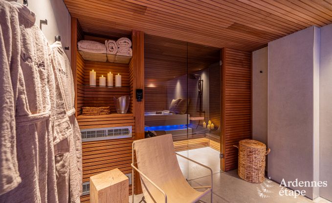 Luxurious holiday home in Baillonville for 6 people with wellness and heated swimming pool