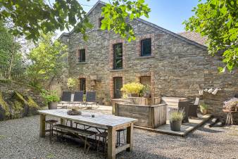 Mill renovated into cosy holiday home for 18 pers. to rent in Bastogne