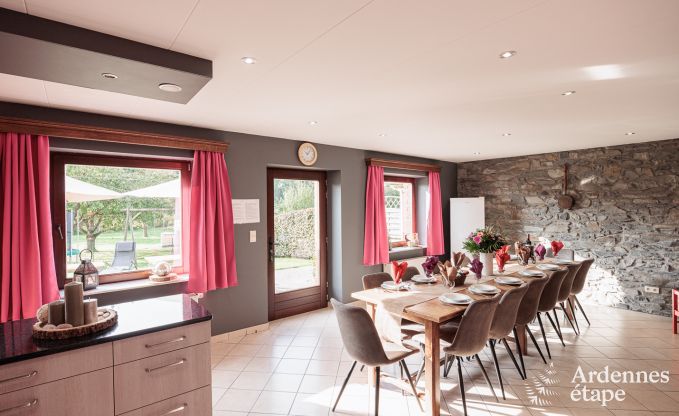 Large holiday home in Bastogne for 14 people with wellness and relaxation area