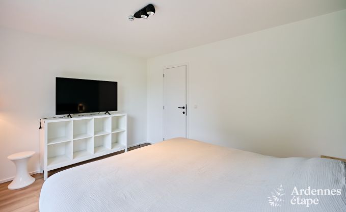 Spacious luxury villa in Bertrix for 16 people with heated outdoor pool and private terrace by the water