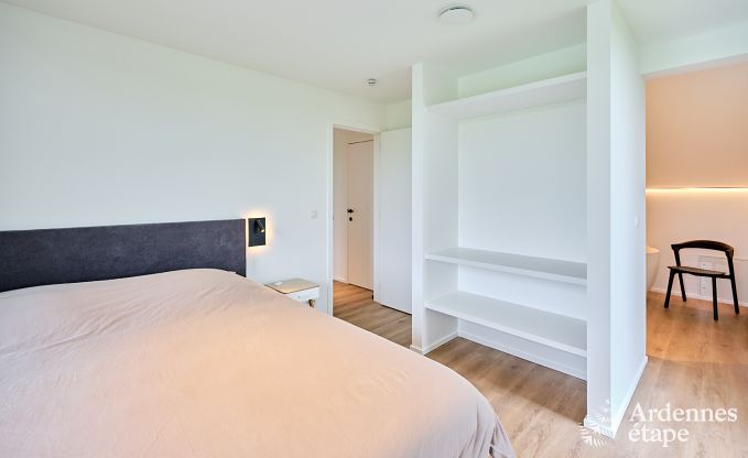 Spacious luxury villa in Bertrix for 16 people with heated outdoor pool and private terrace by the water