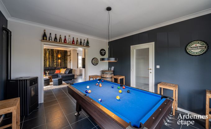 Luxury holiday home in Ciney: house for 8 people with indoor pool, sauna, and private garden