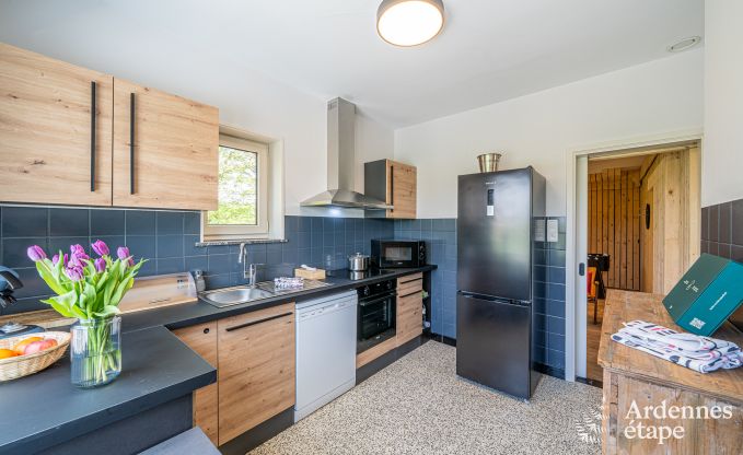 Luxury holiday home in Ciney: house for 8 people with indoor pool, sauna, and private garden