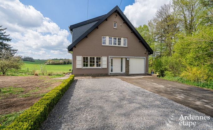 Luxury holiday home in Ciney: house for 8 people with indoor pool, sauna, and private garden