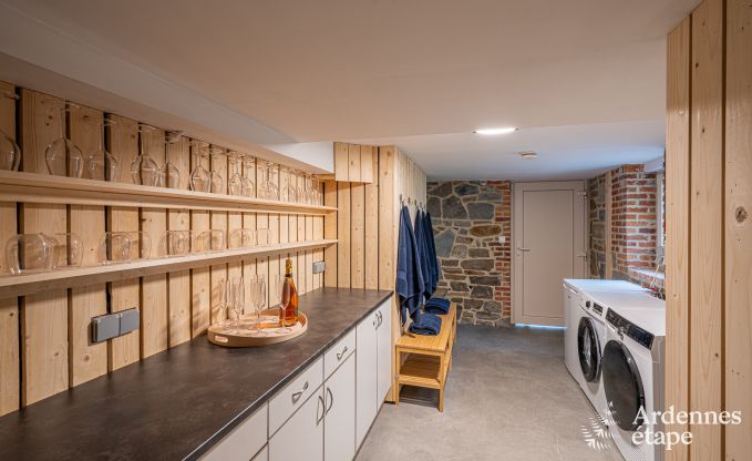 Luxury holiday home in Ciney: house for 8 people with indoor pool, sauna, and private garden