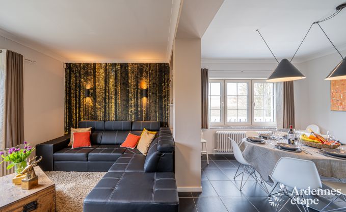 Luxury holiday home in Ciney: house for 8 people with indoor pool, sauna, and private garden