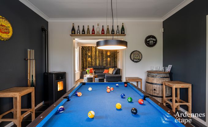 Luxury holiday home in Ciney: house for 8 people with indoor pool, sauna, and private garden