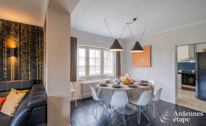 Luxury holiday home in Ciney: house for 8 people with indoor pool, sauna, and private garden