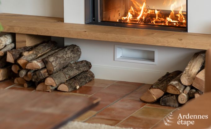 Chalet in Couvin for 8 people: comfortable holiday home with sauna and panoramic view