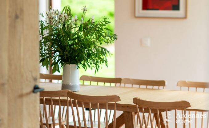 Chalet in Couvin for 8 people: comfortable holiday home with sauna and panoramic view