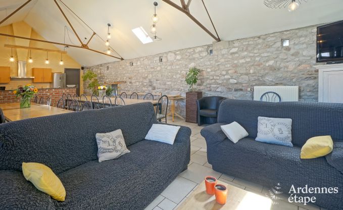 A charming holiday home for 26 people to rent close to Durbuy, in the Ardennes