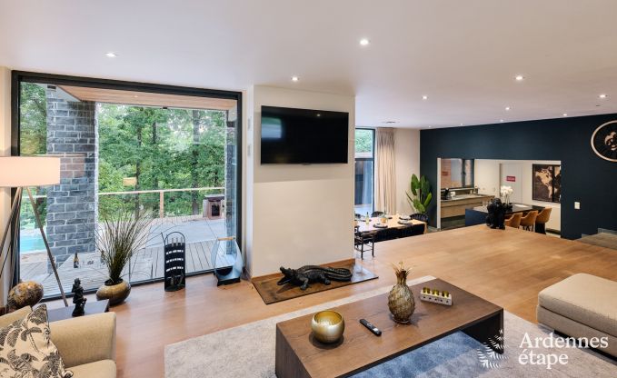 Luxevilla in Durbuy for 8 people with jacuzzi, sauna, covered terrace and private garden