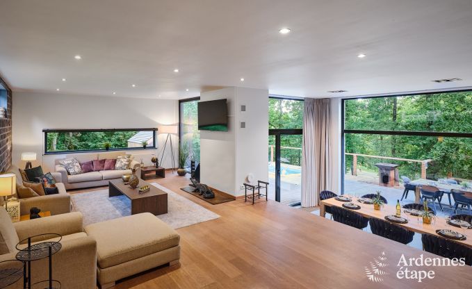 Luxevilla in Durbuy for 8 people with jacuzzi, sauna, covered terrace and private garden