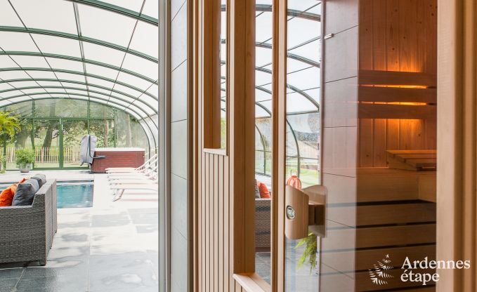 Luxury villa in Durbuy: accommodation for 15 people with pool, spa, and nature in the Ardennes