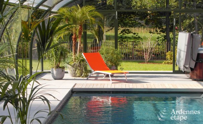 Luxury villa in Durbuy: accommodation for 15 people with pool, spa, and nature in the Ardennes