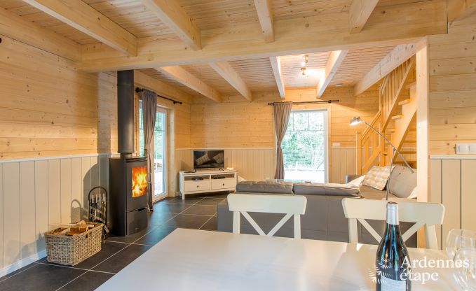 Charming rental holiday chalet for 6 persons near Durbuy (Belgium)