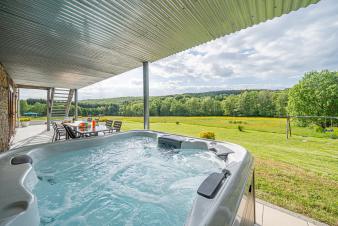 Holiday home for 32 people in Ferrires with 12 bedrooms, sauna and jacuzzi