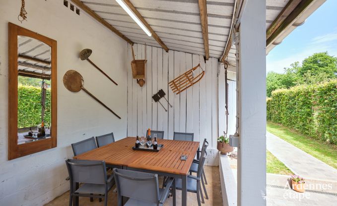 Charming holiday home for 8 people in Florenville with 4 bedrooms, wellness and play tower on the Semois