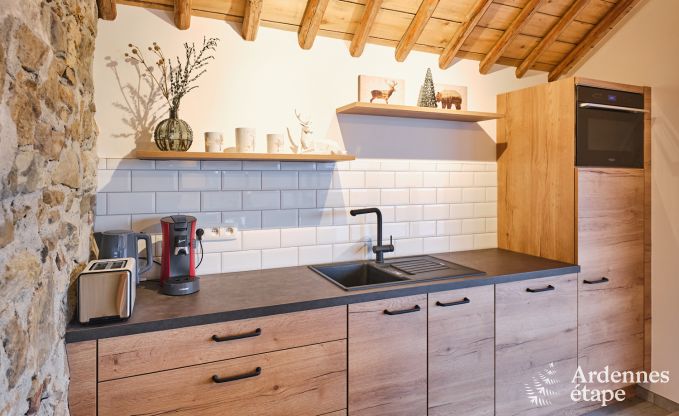 Cosy holiday home in Francorchamps for 4 people with private terrace and wood pellet stove