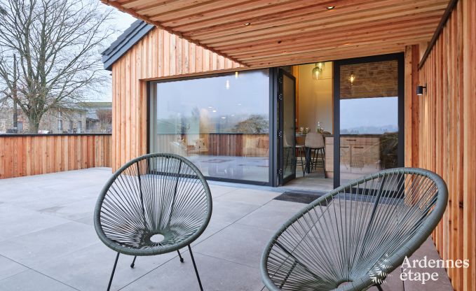 Cosy holiday home in Francorchamps for 4 people with private terrace and wood pellet stove