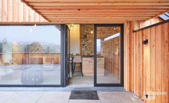 Cosy holiday home in Francorchamps for 4 people with private terrace and wood pellet stove