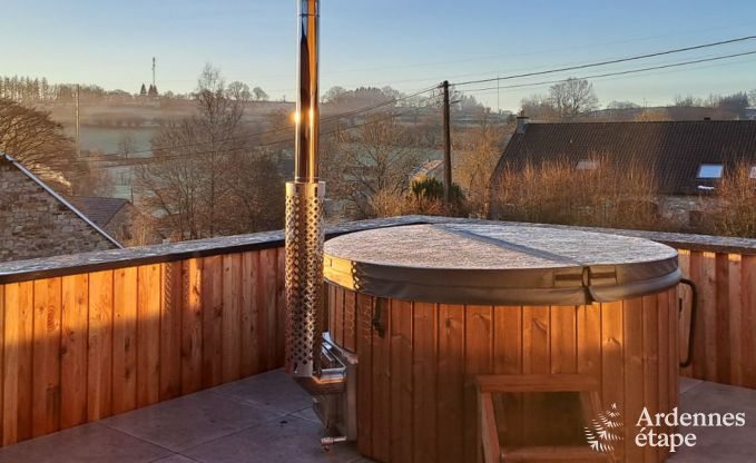 Cosy holiday home in Francorchamps for 4 people with private terrace and wood pellet stove