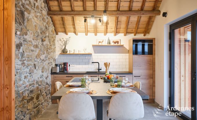 Cosy holiday home in Francorchamps for 4 people with private terrace and wood pellet stove