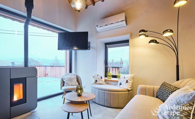 Cosy holiday home in Francorchamps for 4 people with private terrace and wood pellet stove