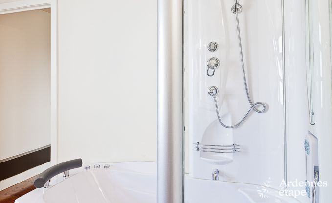 Luxury holiday home in Froidthier for 10 guests with swimming pool, wellness and 5 bedrooms near Aubel