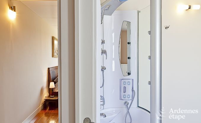 Luxury holiday home in Froidthier for 10 guests with swimming pool, wellness and 5 bedrooms near Aubel