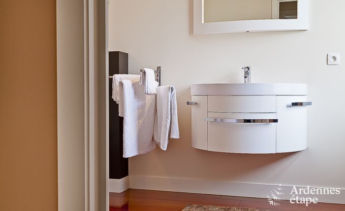 Luxury holiday home in Froidthier for 10 guests with swimming pool, wellness and 5 bedrooms near Aubel