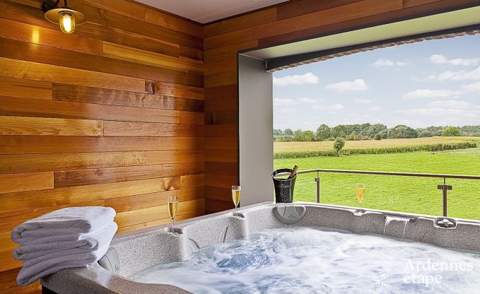 Luxury holiday home in Froidthier for 10 guests with swimming pool, wellness and 5 bedrooms near Aubel