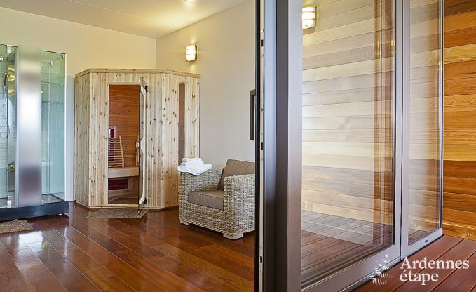 Luxury holiday home in Froidthier for 10 guests with swimming pool, wellness and 5 bedrooms near Aubel