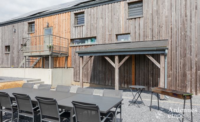 Beautiful holiday accommodation for 10 people in Rienne, Ardennes.
