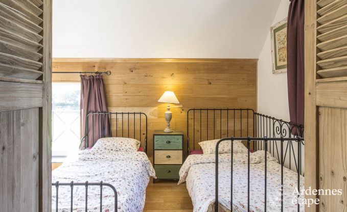 Holiday home for families in Gouvy with swimming pool, sauna and view in the Ardennes