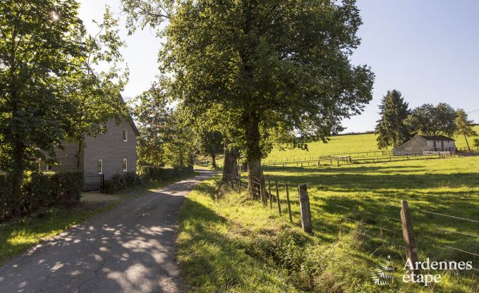 Holiday home for families in Gouvy with swimming pool, sauna and view in the Ardennes