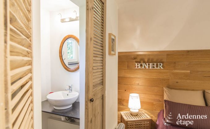 Holiday home for families in Gouvy with swimming pool, sauna and view in the Ardennes