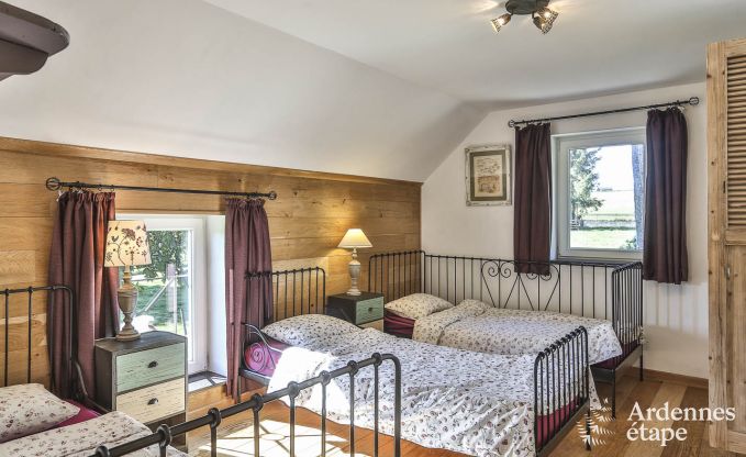 Holiday home for families in Gouvy with swimming pool, sauna and view in the Ardennes