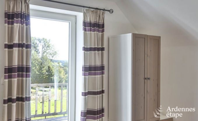 Holiday home for families in Gouvy with swimming pool, sauna and view in the Ardennes