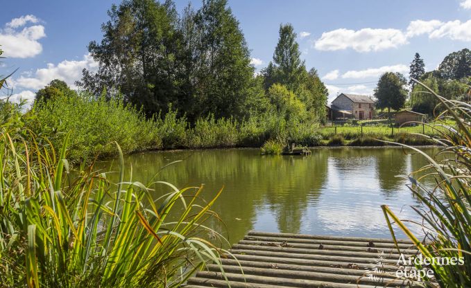 Holiday home for families in Gouvy with swimming pool, sauna and view in the Ardennes