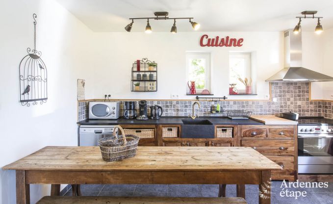 Holiday home for families in Gouvy with swimming pool, sauna and view in the Ardennes