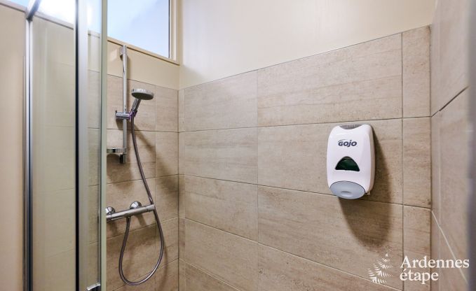 Spacious holiday home for 14 people with 5 bedrooms, 4 bathrooms and large private garden in Hamoir, Ardennes