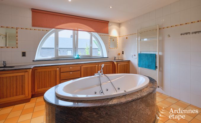 Charming holiday home for 6 people in Han-sur-Lesse with private terrace on the water