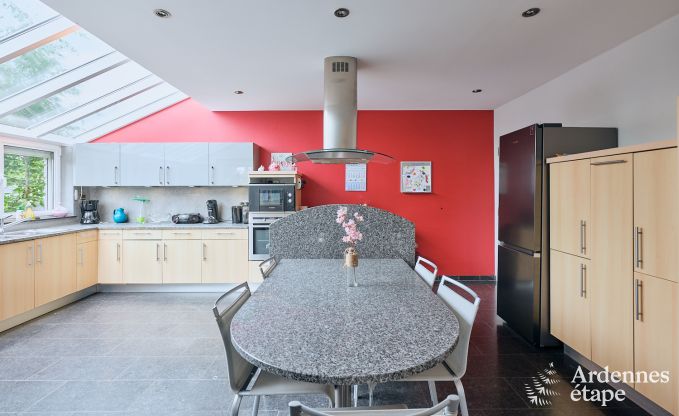 Charming holiday home for 6 people in Han-sur-Lesse with private terrace on the water