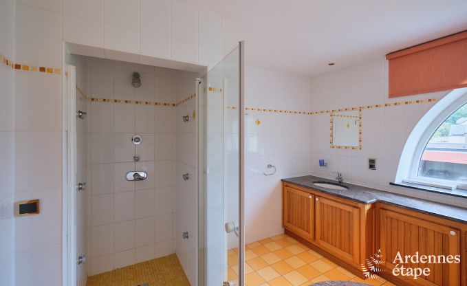 Spacious holiday home consisting of two adjoining buildings in Han-sur-Lesse for 13 people with indoor swimming pool