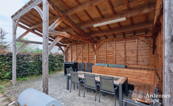 Spacious holiday home consisting of two adjoining buildings in Han-sur-Lesse for 13 people with indoor swimming pool