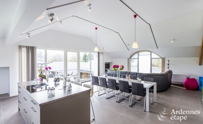 Spacious holiday home consisting of two adjoining buildings in Han-sur-Lesse for 13 people with indoor swimming pool